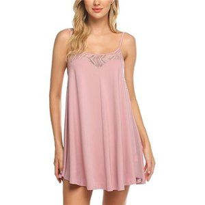 Lingerie Women Nightwear Lace Chemise Sleeveless Camisole Slip Dress Sleepwear
